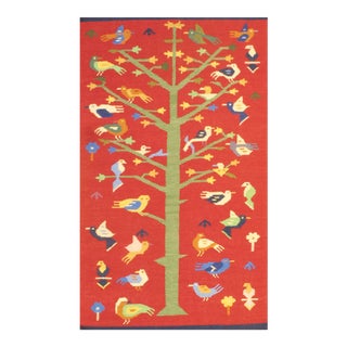 Pasargad NY Navajo Style Reversible Flat Weave Rug - 4′ × 6′ For Sale