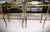 Black Chinoiserie Mercury Glass Side Black Lacquer Tables, European Crossroads, John Richard, a Pair For Sale - Image 8 of 16