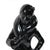 1982 Erté Style Art Deco Gloss Black Statue Woman Walking Dog by Seymour Mann For Sale In Cincinnati - Image 6 of 9