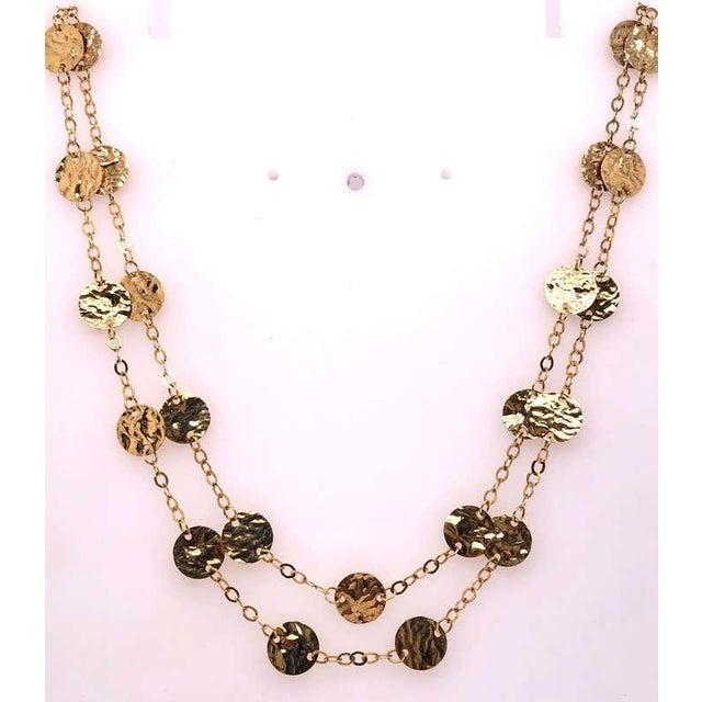 14 Karat Yellow Gold Fancy Link Necklace For Sale In New York - Image 6 of 8