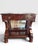 Antique French Empire Style Flame Mahogany Console Table with Mirror. Remarkable and elegant single drawer rolling console...
