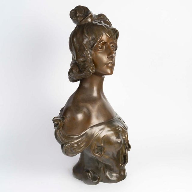 Antique Art Nouveau Sculpture by Nelson, 1890s For Sale - Image 5 of 10