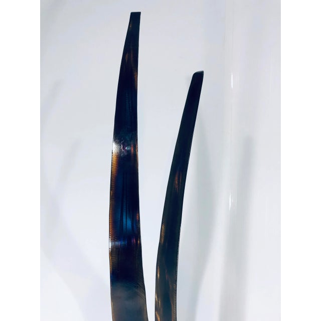 Black Contemporary Curtis Jere Steel Floor Sculpture, 2007 For Sale - Image 8 of 13