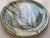 Green Studio Pottery Plate With Eucalyptus Leaf Embossing For Sale - Image 8 of 12