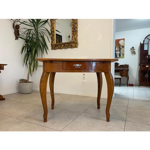 Biedermeier Walnut Table, 1840s For Sale - Image 10 of 10