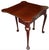 Antique George II Fold-Over Tea Table with Cabriole Legs in Polished Mahogany For Sale - Image 3 of 5