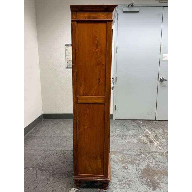 Late 20th Century Display Wood + Glass Cabinet, Vintage For Sale - Image 5 of 12