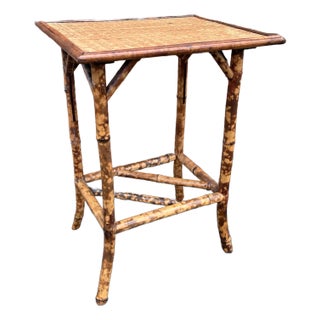 19th Century English Bamboo Side Table For Sale