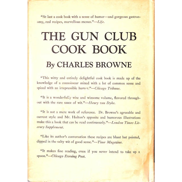 Traditional "The Gun Club Cook Book" 1934 Browne, Charles For Sale - Image 3 of 9