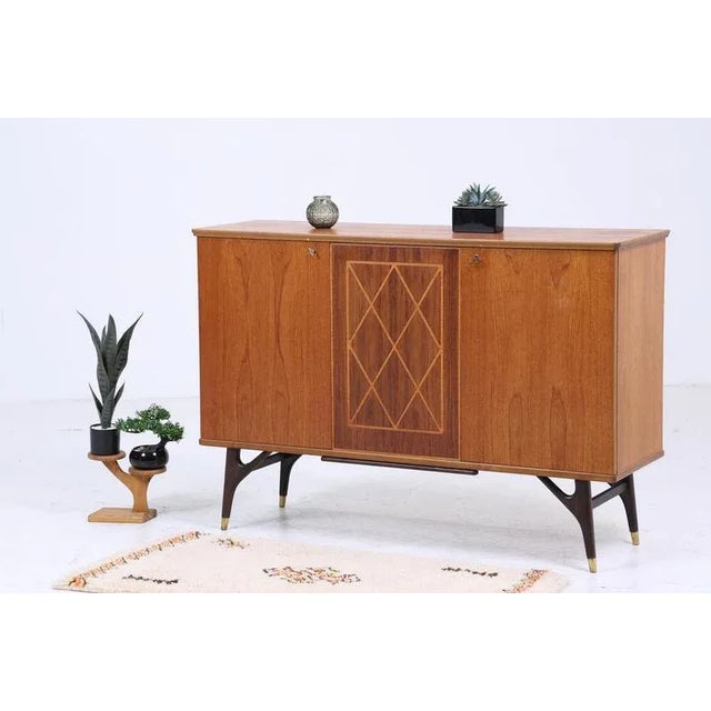 Mid-Century Sideboard with Inlays from AB Tabergsmöbler, 1960s For Sale - Image 11 of 11