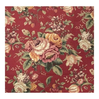 Decorator Fabric, Raymond Waites for Mill Creek Floral Linen – 54” X 2 Yards + 26”, Cottagecore & English Country - Very Versatile - See Pics! For Sale