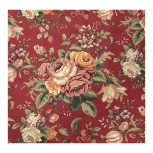 Decorator Fabric, Raymond Waites for Mill Creek Floral Linen – 54” X 2 Yards + 26”, Cottagecore & English Country - Very Versatile - See Pics!
