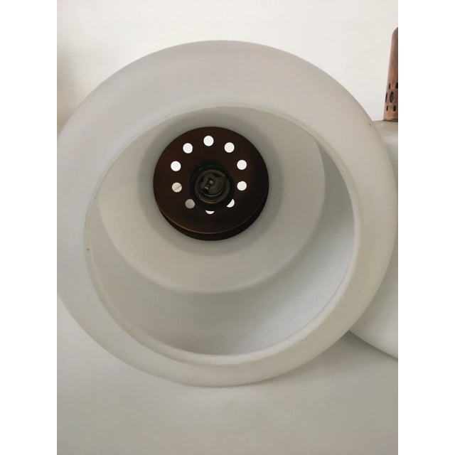 Danish Brass & Opaline Lamps, 1950s, Set of 3 For Sale - Image 6 of 8