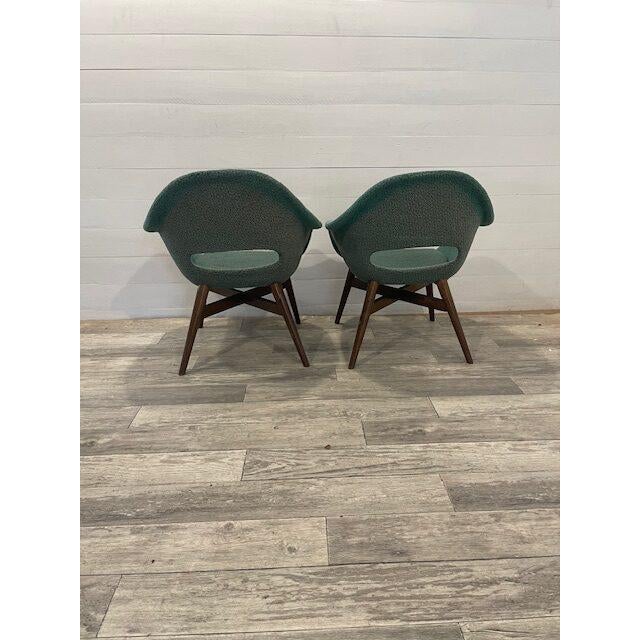 Vintage Chairs in Upholstery by Navratil, 1960, Set of 2 For Sale - Image 4 of 7