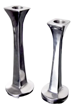 Spanish Brutalist Candlesticks from Arte3, 1980, Set of 2