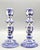 Delft Blue & White Dutch Delft Faience Candle Holders, a Pair For Sale - Image 4 of 7