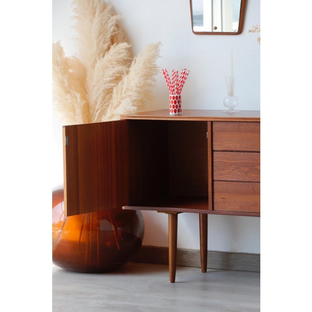 Mid-Century Modern Small Scandinavian Style Sideboard from Sapele, 1960s For Sale - Image 3 of 18