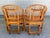 Mid-Century Modern Brighton Pavilion Style Scorched Bamboo Chairs-a Pair For Sale - Image 3 of 11