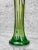 Mid 20th Century Mid-Century Green Iridescent Carnival Art Glass Swung Vase For Sale - Image 5 of 9
