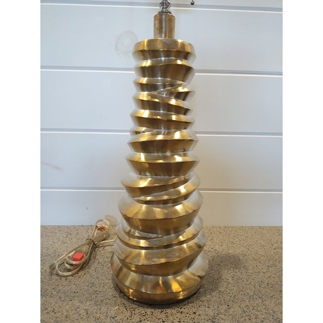 2020s Jie Table Lamp in Silver Finish From Baker's McGuire Collection, Design by Robert Kuo For Sale - Image 5 of 8