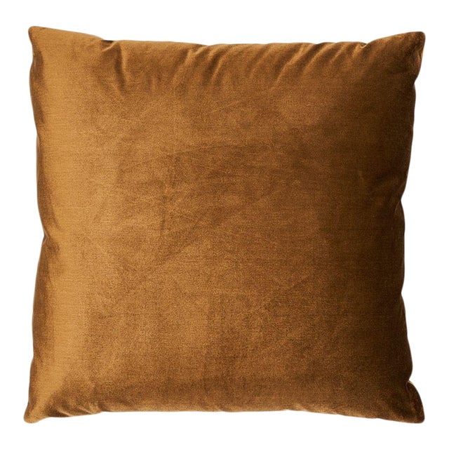 Schumacher Venetian Silk Velvet Pillow For Sale