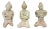 14th or 15th Century Ceramic Fertility Figures from Thailand - Set of 3 For Sale
