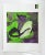 Late 20th century gouache on paper abstract painting in green, purples and black. Unsigned. Unframed, image size 9" square.
