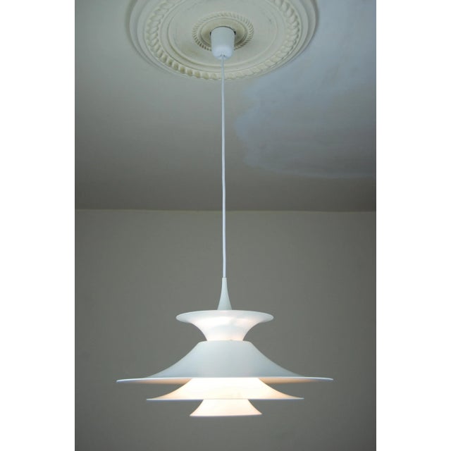 White Radius Pendant Lamp by Eric Baslev for Fog and Mørup, 1960s For Sale - Image 10 of 10