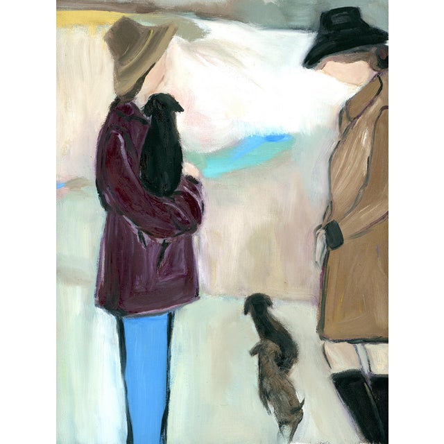 Contemporary Valley Walk, Modern Figurative Landscape Oil Painting by Alexandra Swistak For Sale - Image 3 of 8