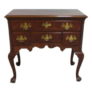 1980s Henredon Salem sideboard buffet Server Bar Queen Ann solid English Cherry For Sale