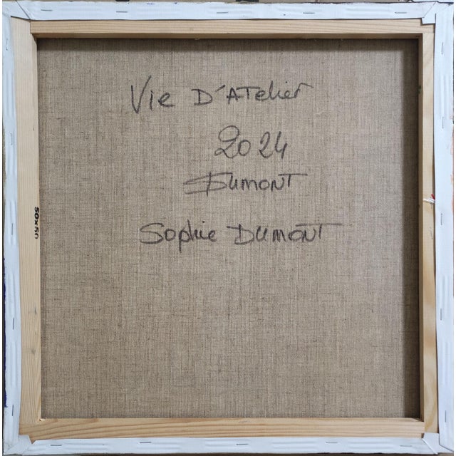 Vie D'atelier, Abstract Studio, Contemporary, French, Framed by Sophie Dumont For Sale - Image 9 of 9