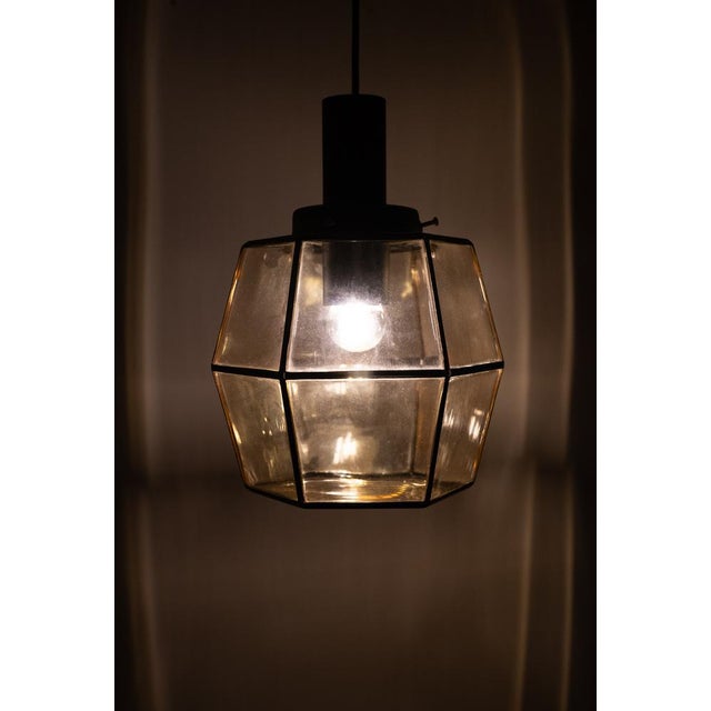 Glass Pendant Lamp from Glashütte Limburg, Germany, 1960s For Sale - Image 8 of 9