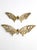 Mid-Century Brass Butterfly Wall Hangings Pair For Sale - Image 4 of 12