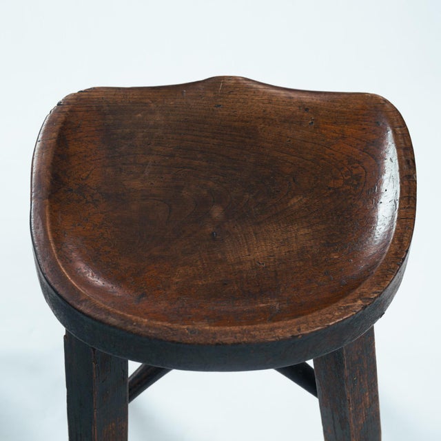 Antique Walnut Stools from Gaskell and Chambers, 1890s, Set of 2 For Sale - Image 11 of 15