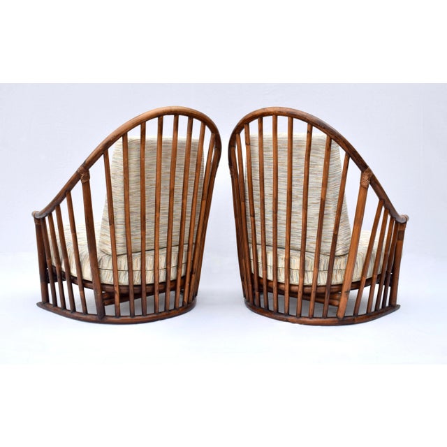 Danish Modern Lounge Chairs, 1960s, Spindle Back in the Manner of Hans Wegner For Sale - Image 9 of 12