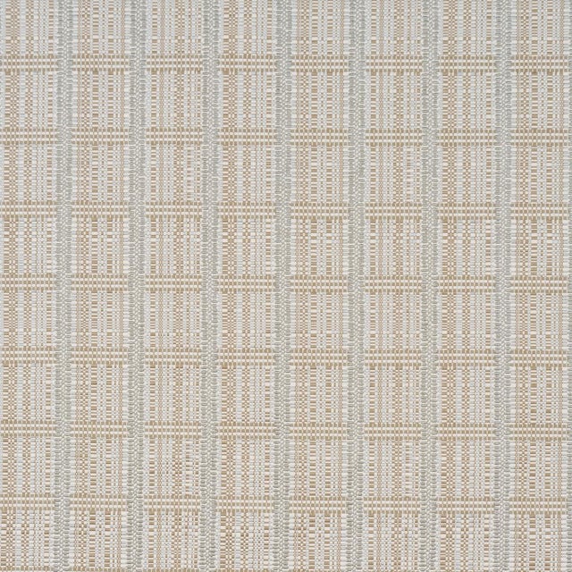 Sample - Schumacher Skyline Plaid Fabric In Stone For Sale