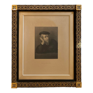 19th Century Framed Engraving/Mezzotint of Raphael