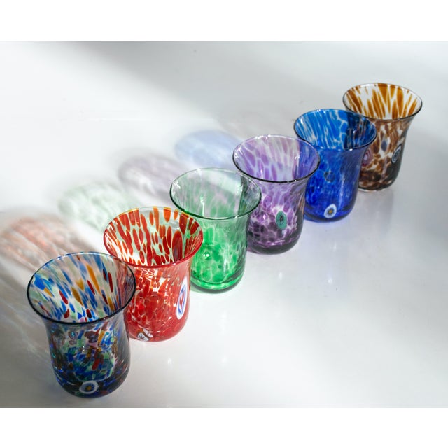 Italian Murano Glasses by Mariana Iskra for Ribes, 2010, Set of 6 For Sale - Image 13 of 18
