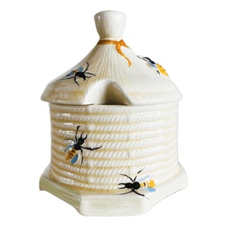 Vintage Beehive Honey Pot from Crown Devon, 1930s For Sale