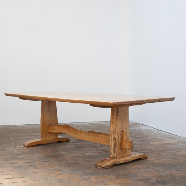 20th Century French Oak Dining Table, 1970 For Sale - Image 4 of 11