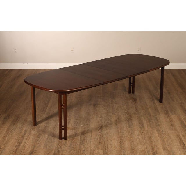 Mid-Century Modern Danish Modern Rosewood Extension Dining Table With Two Leaves By Boltinge For Sale - Image 3 of 18