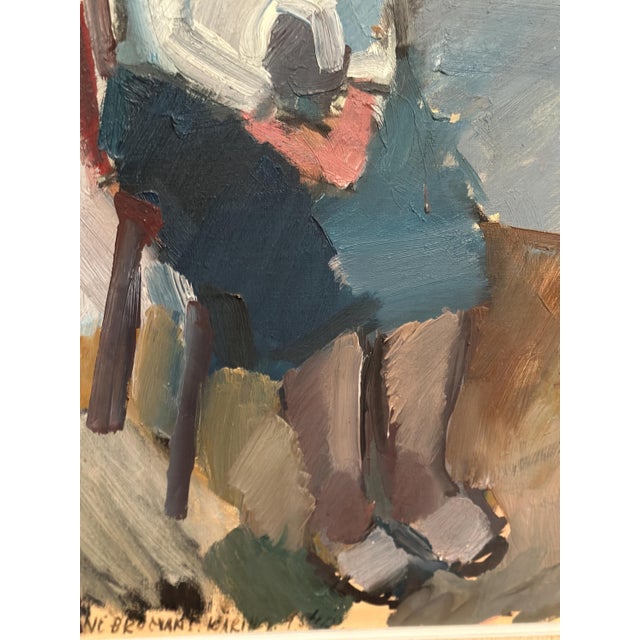 Gösta Stawåsen, Seated Woman, 1950s, Oil on Canvas, Framed For Sale - Image 9 of 15