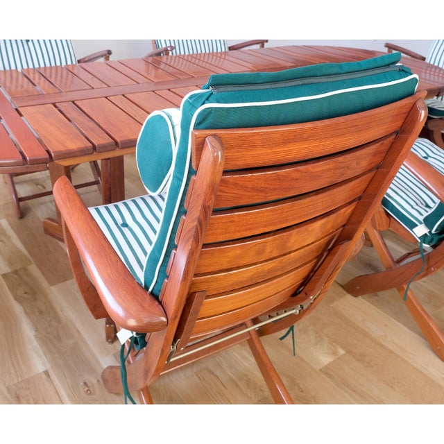 Tricomfort Madein France SOLID Rosewood Adjustable Chairs Folding Table Outdoor For Sale - Image 4 of 18