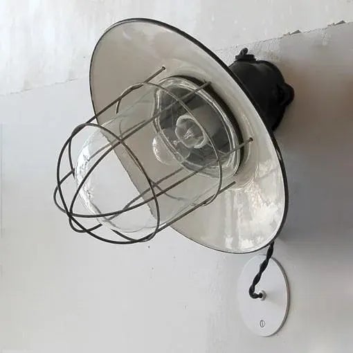 Industrial Wall Lights - a Pair For Sale - Image 4 of 10