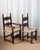 1960s 1960s Mexican Brutalist Wood and Rush Ladderback Dining Chairs - Set of 6 For Sale - Image 5 of 18