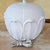 1970s Italian White Glazed Ceramic Table Lamp With Sculptural Relief Design For Sale - Image 10 of 18