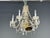 1960s Venetian Style, Large Chandeliers, Brass, Crystal - a Pair For Sale - Image 4 of 17