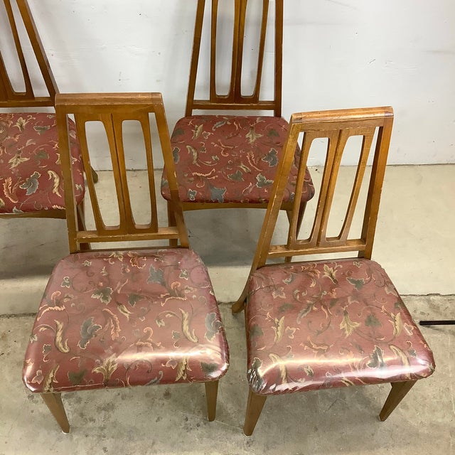 Young Manufacturing 1960s Young Manufacturing Attributed Walnut Dining Chairs - Set of 6 For Sale - Image 4 of 18