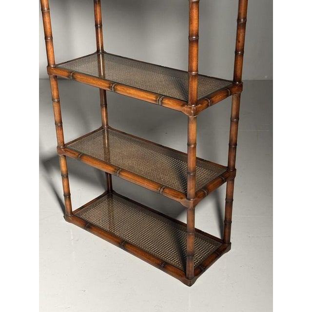Faux Bamboo Bookcase, 1980s For Sale - Image 15 of 18