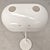 Vintage Space Age White Floor Lamp in Metal and Plastic, 1970s For Sale - Image 6 of 18